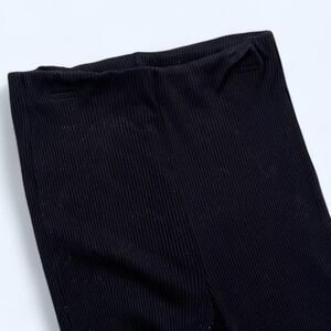 H&M Size Small Black Slim Knit Ribbed Flare Bell Bottom Pants